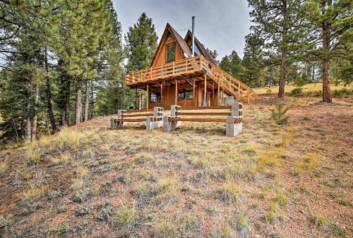 A-Frame Cabin with Mtn Views - 4 Mi to Cripple Creek! image 19